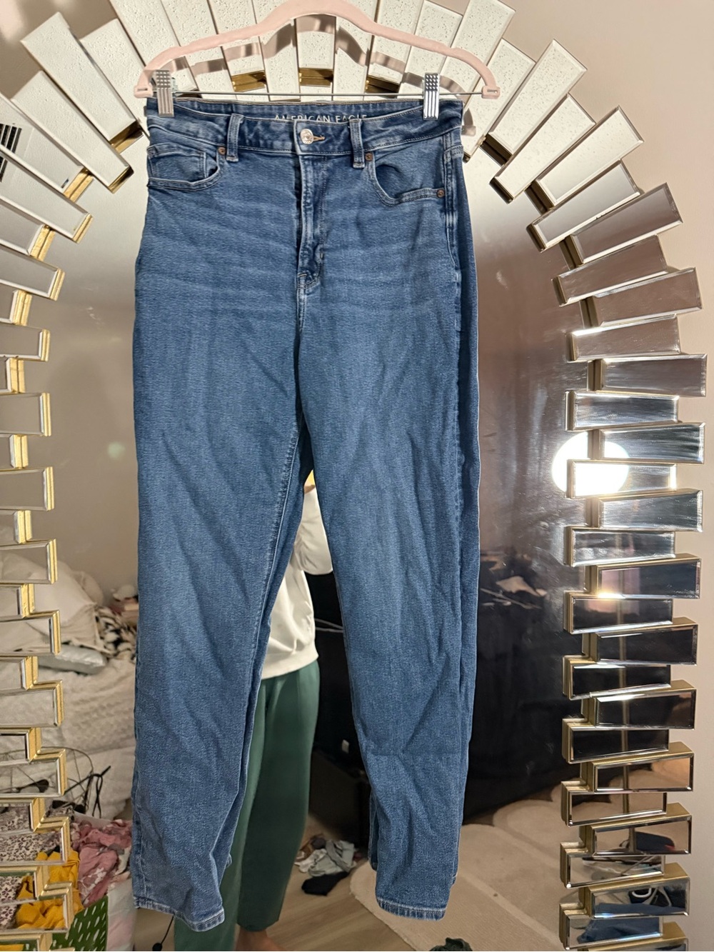 American Eagle Outfitters Women's Skinny Jeans in Blue Wash